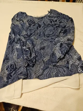 Blusa Oltre manica 3/4 fantasia floreale