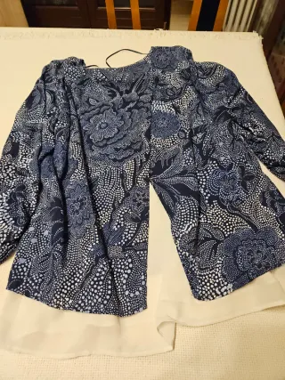 Blusa Oltre manica 3/4 fantasia floreale