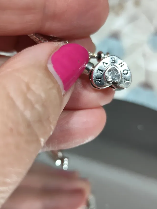 Pulsera Plata 925 Corazón FOREVER y Love