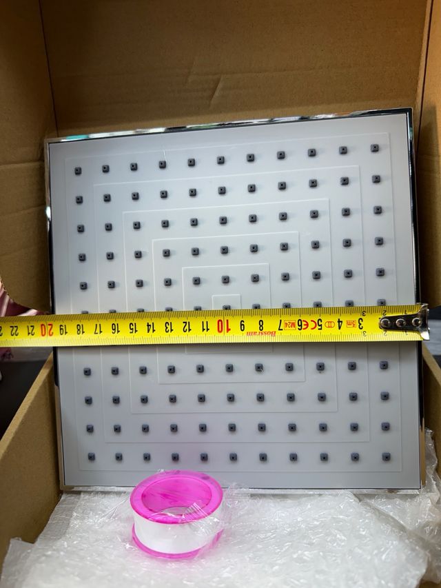 Alcachofa Ducha Cuadrada Plateada