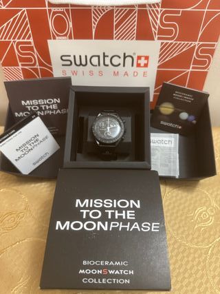 Swatch MoonSwatch Mission to the Moonphase Nero