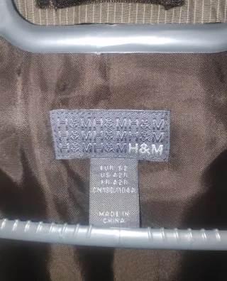 Americana H&M Marrón Talla 52