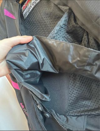 Chaqueta Moto Negra y Rosa Talla M
