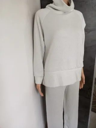 Completo tuta donna laminato bianco