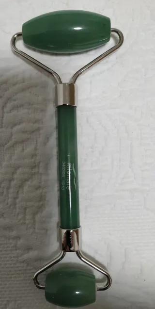 Rodillo Masaje Facial Jade Verde