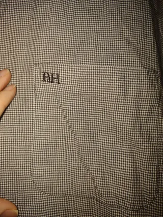 Camisa Pedro del Hierro beige y marrón