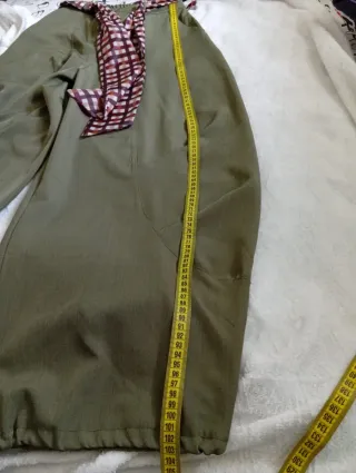 Pantaloni ballon verdi con cintura