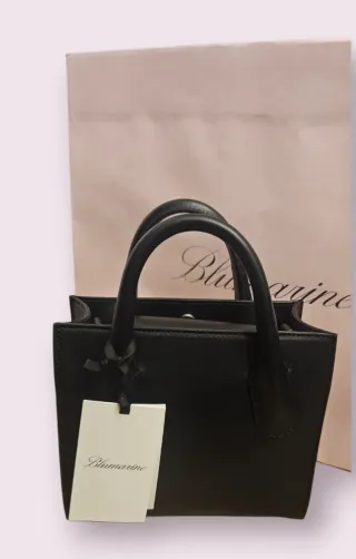 Mini borsa tote Blumarine nera nuova