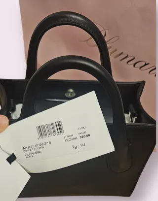 Mini borsa tote Blumarine nera nuova