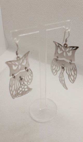 Orecchini gufo argento