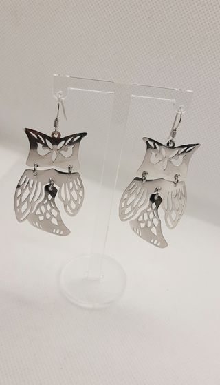 Orecchini gufo argento