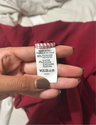 Abito rosso manica 3/4 taglia unica