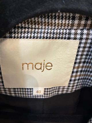 Americana cuadros Maje Talla 40