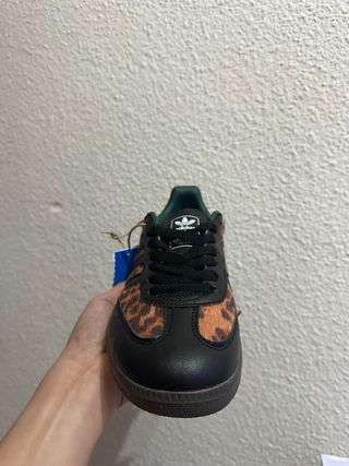 Adidas Samba OG Mujer Leopardo Negro Verde