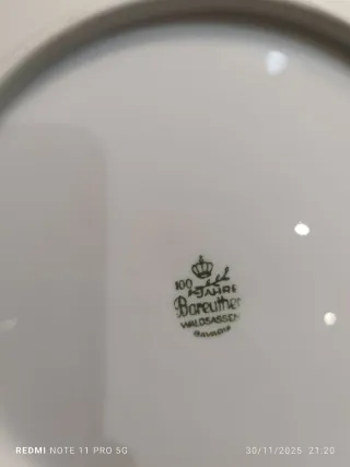 12 Piatti piani Bavaria Vintage Fiori