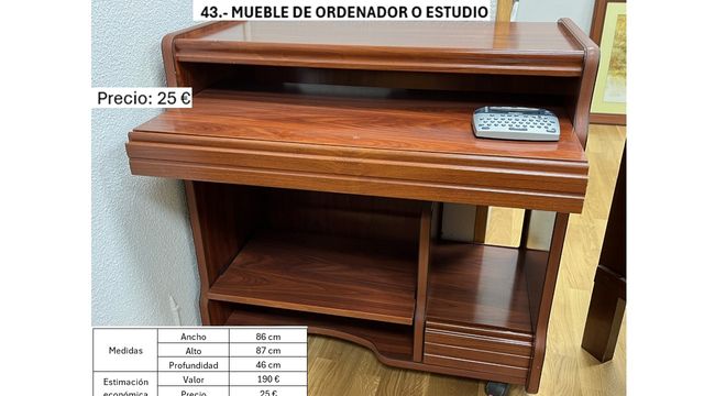 Mueble Ordenador/Estudio Madera Marrón