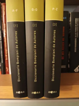 DICCIONARIO BIOMPIANI DE AUTORES 3 vols 6ed