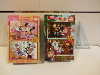 2 Puzzles Educa Minnie y Masha