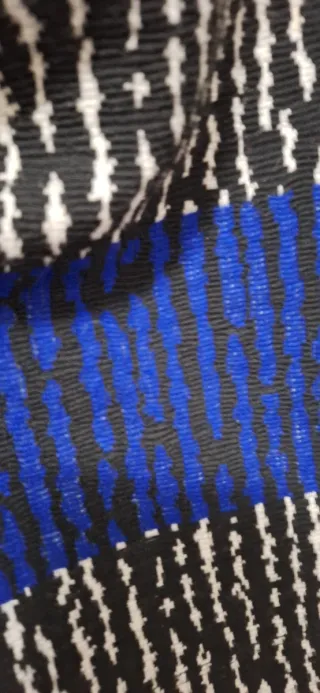 Poncho a righe oversize