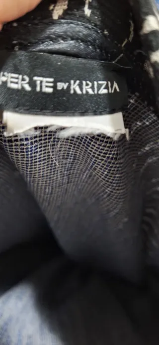 Poncho a righe oversize