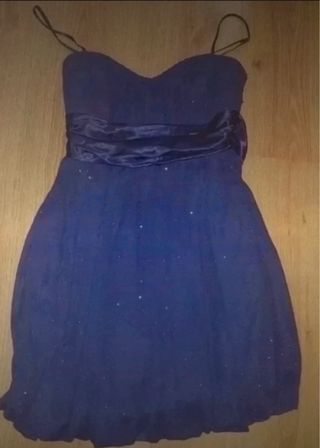 Vestido fiesta azul talla 40