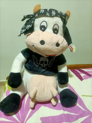Peluche Vaca Dálmata con Flores