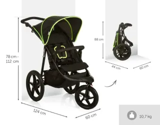 Carrito Hauck Runner Negro/Verde