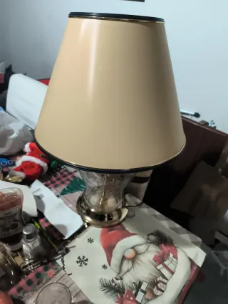 Lámpara Vintage Cristal y Metal