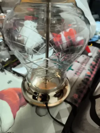 Lámpara Vintage Cristal y Metal