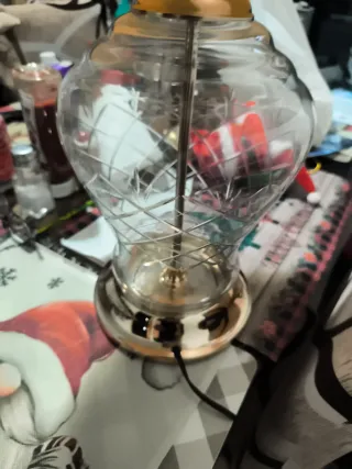 Lámpara Vintage Cristal y Metal