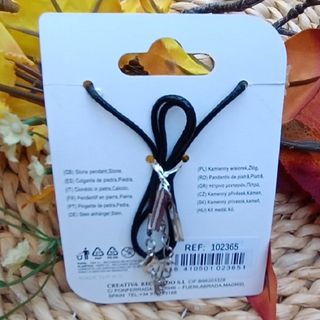 COLGANTE CRUZ PIEDRA MINERAL NATURAL CUARZO BLANCO