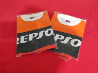 Camiseta Repsol Hombre Negra y Naranja