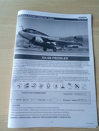 PROWLER EA-6B MAQUETA 1/48 KINETIC