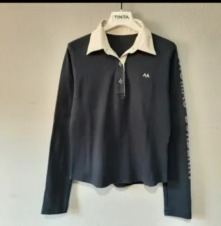 Polo Thomas Burberry negro mujer