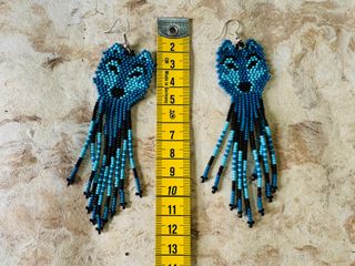 Pendientes Artesanía Huichol