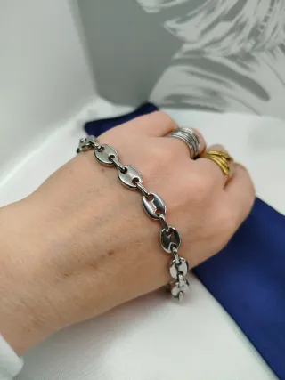 Pulsera Eslabón Calabrote Acero Inoxidable