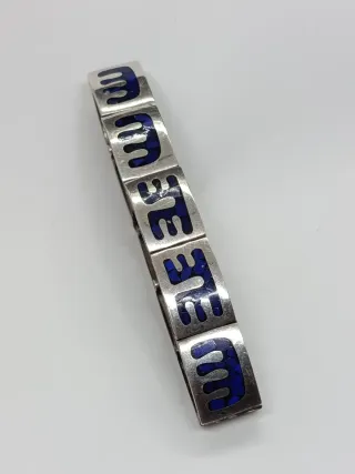 Pulsera Plata y Lapislázuli. Vintage Mexico