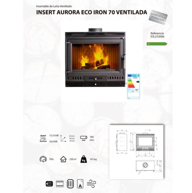 Insertable Aurora Eco Ventilada