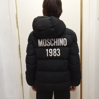 Moschino Teen Chaquetón Plumas Negro T14