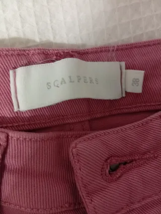 Pantalones vaqueros rosas mujer