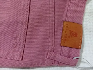 Pantalones vaqueros rosas mujer
