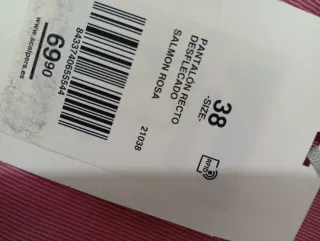 Pantalones vaqueros rosas mujer