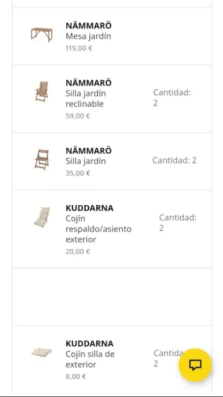 Pack Terraza Nämmarö Mesa y Sillas