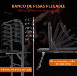 Banco de musculación multifunción