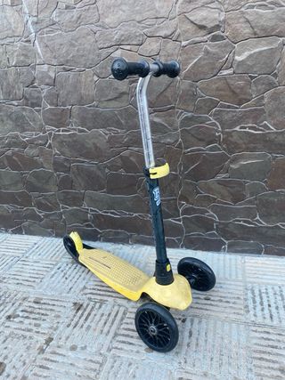 Patín 3 ruedas infantil amarillo