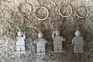 Portachiavi Lego fatti a mano (4 unità)