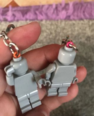 Portachiavi Lego fatti a mano (4 unità)