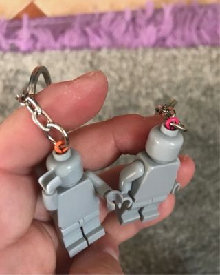 Portachiavi Lego fatti a mano (4 unità)