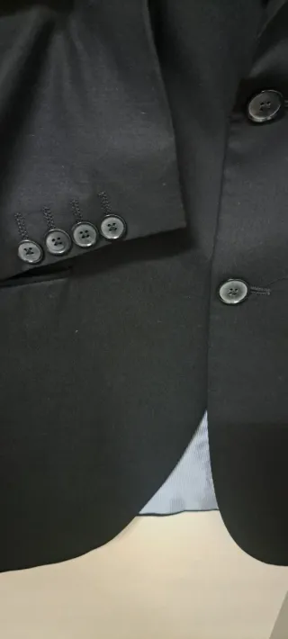 Traje Zara Negro Hombre