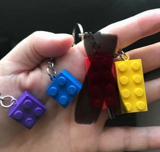 Portachiavi Lego originali fatti a mano